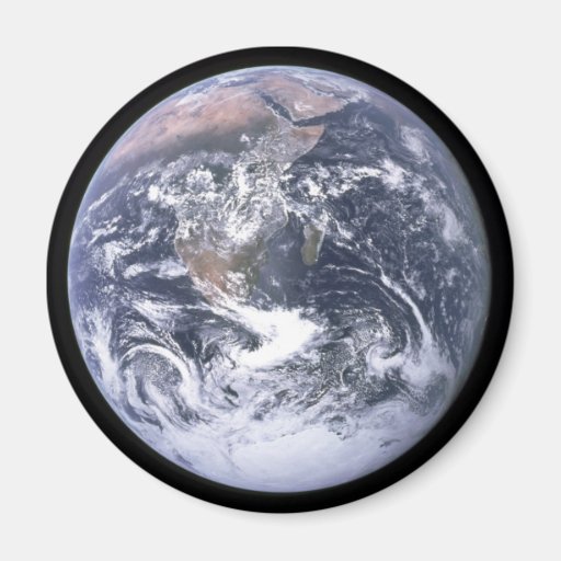"The Blue Marble" Earth seem from Apollo 17 Refrigerator Magnets