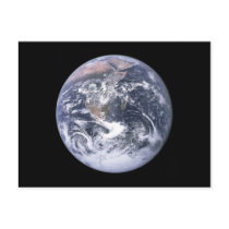 "The Blue Marble" Earth seem from Apollo 17 Post Card