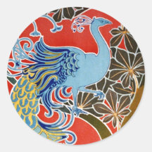 The Blue Peacock Stickers