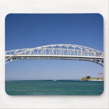 The Blue Water Bridge is a twin-span bridge Mousepad