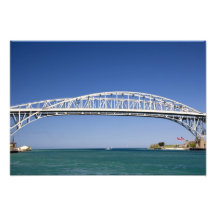 The Blue Water Bridge is a twin-span bridge Photo Art
