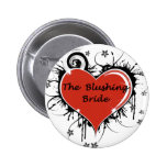 The Blushing Bride Button