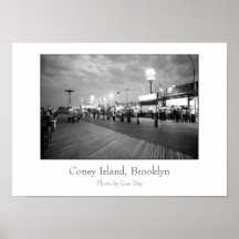 'The Boardwalk at Night' Poster