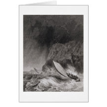 The boats off Walden Island in a snow storm, Augus Cards