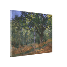 The Bodmer Oak, Fontainebleau Forest, Claude Monet Canvas Prints