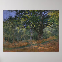 The Bodmer Oak, Fontainebleau Forest, Claude Monet Posters