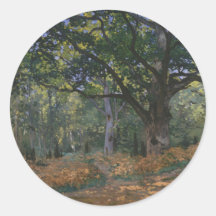 The Bodmer Oak, Fontainebleau Forest, Claude Monet Sticker