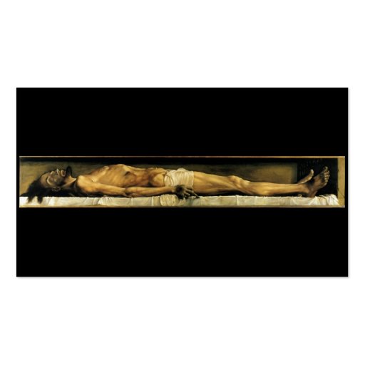 The body of the Dead Christ in the Tomb c. 1522 Business Card Templates