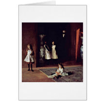 The Boit Daughters By John Singer Sargent Greeting Card