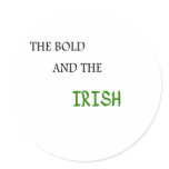 The Bold and the Irish Stickers