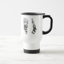 The bones of the human foot mug