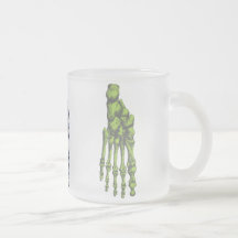 The bones of the human foot mugs