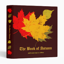 The Book of Autumn 3 Ring Binder