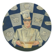 The Book of Excellent Recipes (Vintage) Round Sticker