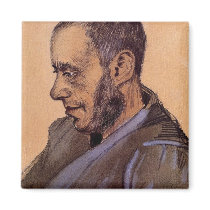 The Bookseller Blok by Vincent van Gogh Magnet