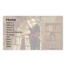 The Bookworm,  By Spitzweg, Carl Business Cards