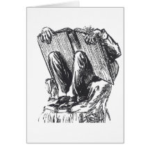 The Bookworm Greeting Card