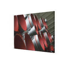 The boosters of the Soyuz TMA-14 spacecraft 2 Stretched Canvas Print