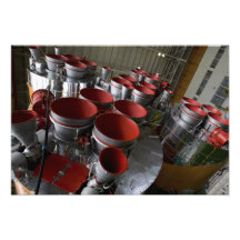 The boosters of the Soyuz TMA-14 spacecraft Photo Print
