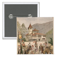 The Bosnian Pavilion at the Universal Exhibition Button