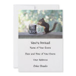 "The Boss" Squirrel invitations