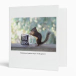 "The Boss" Squirrel Vinyl Binder