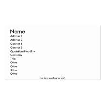 The Boys Business Card Template