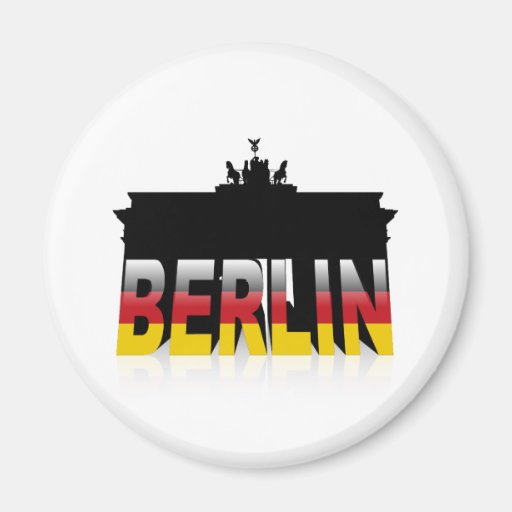The Brandenburg Gate in Berlin (Germany) Fridge Magnets
