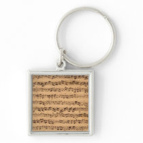 The Brandenburger Concertos, No.5 D-Dur, 1721 Keychain