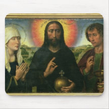The Braque Family Triptych: (LtoR) St. John the Ba Mousepad