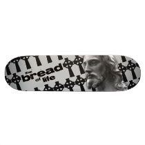 The Bread of Life Grey with Jesus Skate Deck