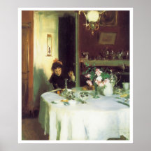 The Breakfast Table, 1884 John Singer Sargent Print