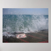 The Breakwall, Lake Michigan, Chicago, IL Print