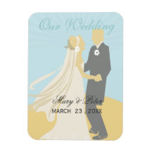 The Bride and Groom's Wedding Dance Magnet