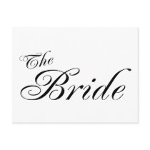 The Bride (Blk) Postcard