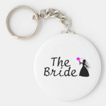 The Bride (Bride and Bouquet) Key Chain