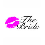 The Bride Pink Lips Kiss t-shirts
