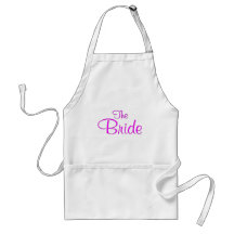 The Bride (Pink Script) Apron