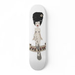 The bride skateboards