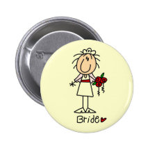 The Bride Tshirts and Gifts Pinback Buttons
