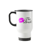 The Bride Wedding Pink Lips Mug