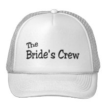 The Brides Crew (Black) Mesh Hats