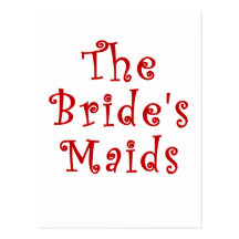 The Brides Maids Postcards