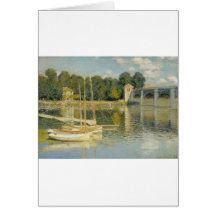 The Bridge at Argenteuil (1874) Greeting Cards
