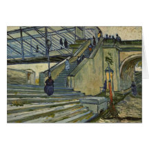 The Bridge of Trinquetaille - Vincent Van Gogh Greeting Cards