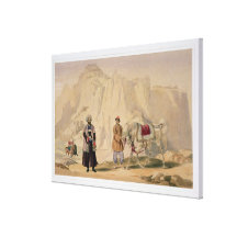 The British Commandant of Shah Shoojan's 2nd Janna Stretched Canvas Print