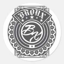 The Bronx Logo Round Sticker