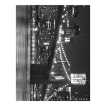 The Brooklyn Bridge - Black and White Letterhead Design