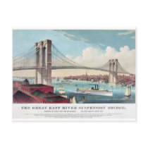 The Brooklyn Bridge in New York City from 1883 Postcards