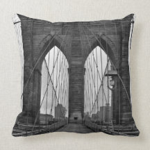 The Brooklyn Bridge in New York City Pillows